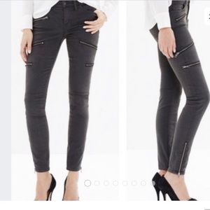 Madewell Gray Skinny Skinny Jeans with Zips
